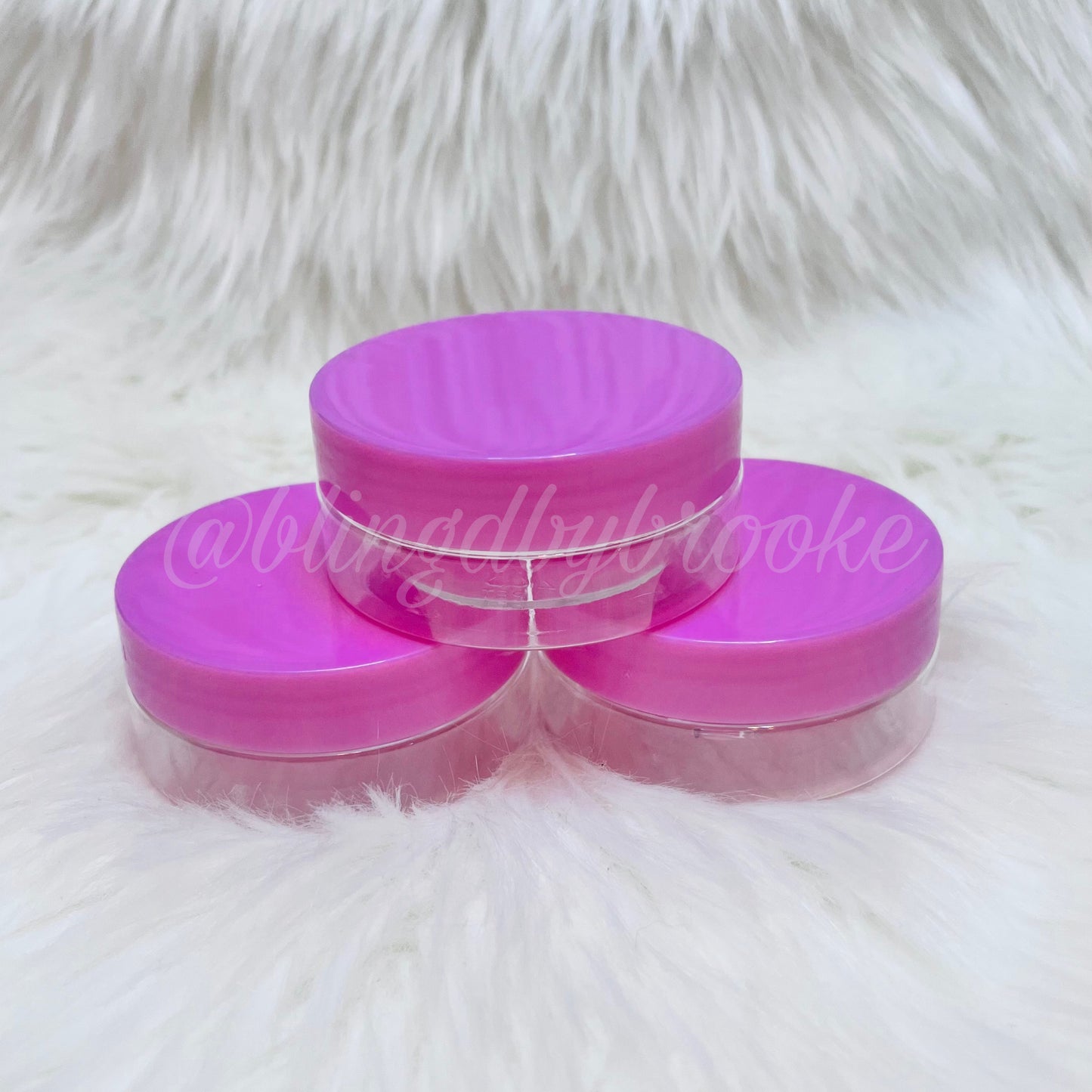 Jars with Pink Lids